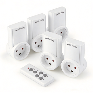<span class=keywords><strong>Prise</strong></span> électrique intelligente sans fil à commande à distance standard danoise 30m, blanche, pour usage domestique - Product Image 1