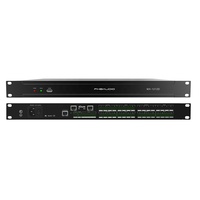 Procesador de Audio Profesional FHB MX-1212D Dante DSP, Procesador de Señal Digital 8x8 con AEC, AFC y ANC para Sistemas de Audio para Conferencias
