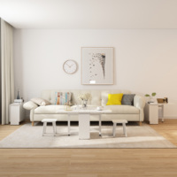 Table basse pliante multifonctionnel, meubles de salon et chambre à coucher, en bois