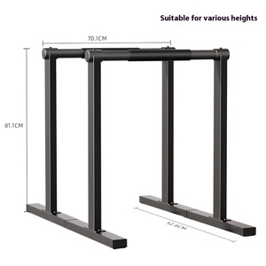 Equipo multifuncional de fitness para el hogar, estante de peso muerto ruso, dispositivo de extracción, barras paralelas de acero, ajuste de altura para un solo - Product Image 5