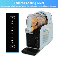Machine à Granita Électrique Automatique pour Fêtes à Domicile, avec Affichage de Température et Nettoyage Automatique, Compatible Français, pour la Préparation de Glaces