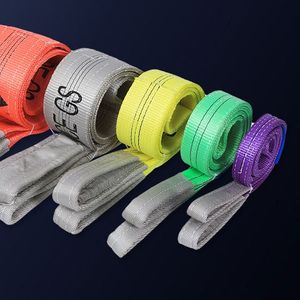 2T Eenrichtingsriem Kleurcode Textielband Hijsling Riemkraan Platte Polyester Lift Sling Prijs - Product Image 2