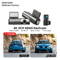 Caméra embarquée IMX675 Starvis 2 4K Wifi, caméra de tableau de bord 4K avant et arrière, caméra de voiture 4K, 5G WiFi, GPS, enregistreur vidéo ADAS, garantie 1 an