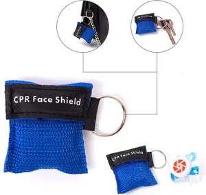 Ori-Power หน้ากาก CPR แบบเร่งด่วน,ชุดปฐมพยาบาลชุดห่วงโซ่กุญแจหน้ากาก Fa Shields