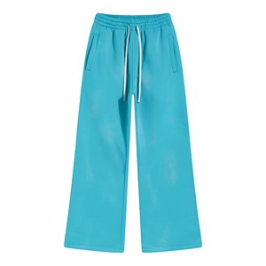 Pantalon de jogging large délavé à l'acide personnalisé pour marques de mode, coupe décontractée, tissu épais, faible MOQ, vente en gros - Product Image 1