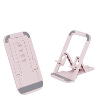 Support de téléphone et tablette ultra-fin design carte, réglable multi-angles, support de bureau mains libres stable et antidérapant