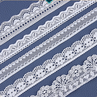 Vente en gros Accessoires de sous-vêtements Ruban élastique en dentelle blanc extensible
