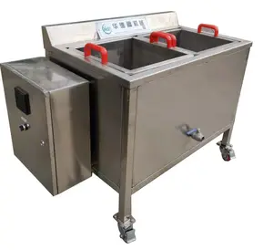 Two Baskets Electric Pressure Deep Fryers for French Fries