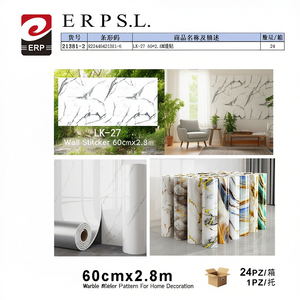 Adesivo da parete LK-27 60cmx2.8m con motivo marmo per decorazione domestica - Product Image 2