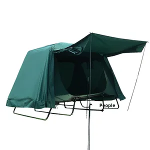 Tente de camping double couche Oxford quatre saisons imperméable pour l'extérieur, type à armature droite épaissie 210*120*140cm, 2 personnes WD-T9 - Product Image 2
