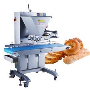 Macchina per lo stampaggio a iniezione di torte, Macchina commerciale per l'estrusione di biscotti, Linea di produzione automatica per la ripieno e la cottura di pasticcini in vassoi - Product Image 5