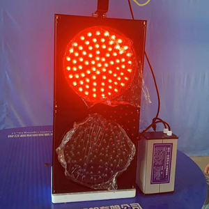 300mm Intersection Smart Vert Jaune Rouge Plein Écran PC Chemin De Fer Passerelle Solaire Led Piéton Signal De Trafic Flash Lumières - Product Image 2