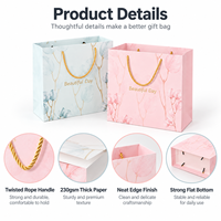 Sacs en papier avec poignées en corde, sacs cadeaux de luxe, taille et couleur personnalisées, logo pour emballage de boutique, vente en gros OEM ODM