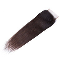 Extensions de cheveux vierges Remy pas chères, lisses et soyeuses, en cheveux humains brésiliens de type Mink, pré-épilées, avec closure et frontal en dentelle