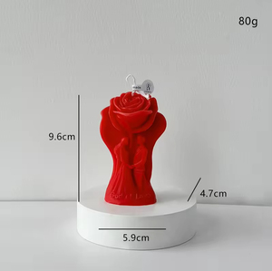 Valentine's Day Rose Couple Aromatherapy <b>Candle</b>, Ins Creative Ornament, Romantic Wedding Decoration Gift <b>Candle</b> - Product Image 5