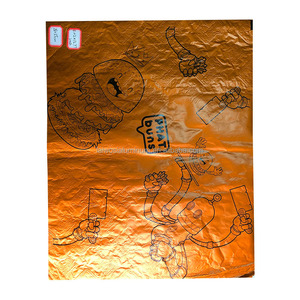 Tùy Chỉnh In Nhôm Lá Bọc Tổ Ong Bánh Sandwich Giấy Burger Gói Giấy Thực Phẩm Lá Nhôm Tổ Ong Giấy Cho Tàu Điện Ngầm - Product Image 5