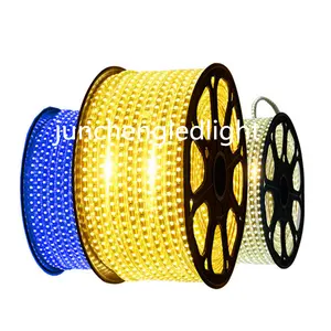 110v, vente en gros d'usine en chine, 100 m/rouleau 220V SMD LED bande lumineuse flexible haute luminosité RGBW RGB Tube lumineux