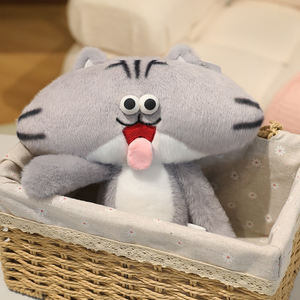 Gato siamés, gato británico de pelo corto, gato blanco y negro, juguete de peluche, juguete magnético de dibujos animados, regalo de cumpleaños para niños - Product Image 4