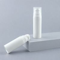 Flacon Airless PP givré noir, rose, bleu, blanc, noir, avec pompe pulvérisatrice, pour lotion, 5ml, 10ml, 15ml
