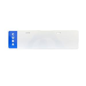 Placa reflectante de aluminio de estilo europeo para <span class=keywords><strong>coche</strong></span>, placa de matrícula en blanco de x 110mm, logotipo personalizado, venta al por mayor - Product Image 4