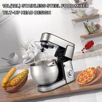 Robot pâtissier sur socle 2000W pour la pâtisserie, 10 litres, mélangeur alimentaire électrique domestique pour pizza, gâteau, pâte spirale et planétaire, avec bol mélangeur