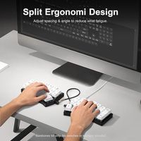 OEM ODM Corne V4 40 Wired Split Mechanical Keyboard Kit ColumnStaggered Ergonomic DIY Barebone with 3D Printed Case HotSwap RGB