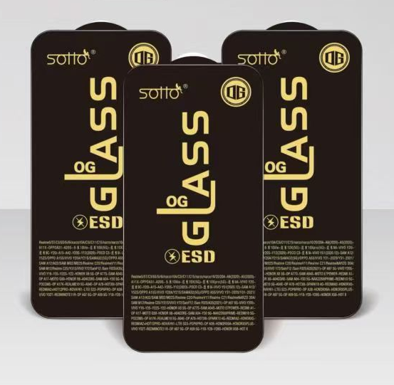 High Clear OG Tempered Glass for Samsung A14 A16 ESD Anti-scratch Full Glue Screen Protector for Tecno Spark 30C Infinix Hot 50