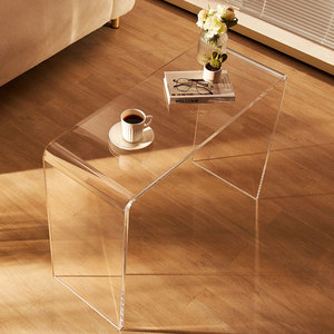 Factory Custom 38.2x15x29.3 Inch <strong>Clear</strong> Acrylic Console <strong>Table</strong> Transparent Acrylic End <strong>Side</strong> <strong>Table</strong> Foyer Living Room Coffee <strong>Tables</strong> - Product Image 3