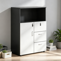 Archivador de Oficina Moderno, Mueble de Almacenamiento de Madera con Cerradura Digital, Armario para Documentos, Muebles de Almacenamiento para Oficina
