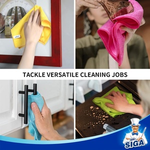 MR.SIGA Lot de 12 chiffons de nettoyage carrés en microfibre, taille 12,6" x 12,6", fournitures de nettoyage - Product Image 6