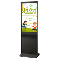 Écran d'affichage numérique sur pied de 32 pouces, moniteur d'affichage LCD intérieur, écran tactile IR pour centre commercial, commerce de détail, hôtel