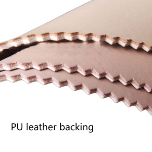 Venta al por mayor de zapatos de playa con diseño de corteza de la vendimia de cuero de doble cara de 2mm de cuero <span class=keywords><strong>PU</strong></span> para zapatos y cuero de embalaje personalizado - Product Image 4