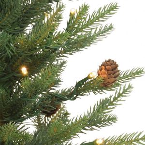 PE <b>Christmas</b> <b>Tree</b> Flocking <b>Christmas</b> <b>Tree</b> Retro American Bucket Base Desktop <b>Small</b> <b>Tree</b> - Product Image 3