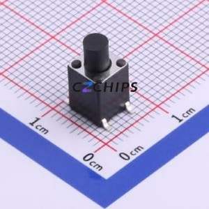K2-6645SP-Q4SC-04 Tactile Switch SMD-4P,6x6mm Switch 2.5N Vertical Mount 6mm 6mm - Product Image 1