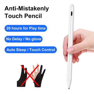 Stylet rechargeable amélioré pour <span class=keywords><strong>iPad</strong></span> 2018 & 2019 <span class=keywords><strong>iPad</strong></span> <span class=keywords><strong>Air</strong></span> avec pointe en métal fin de 1.0mm et rejet de paume pour l'écriture de <span class=keywords><strong>dessin</strong></span> - Product Image 3