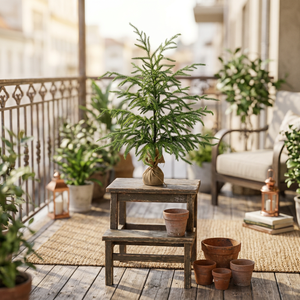 Orquídeas Artificiales de Látex con Tacto Real, Planta en Maceta para Decoración de Sala de Estar, Hogar u Oficina - Product Image 3