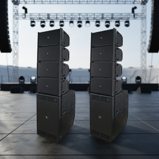 HA2 Active Line Array Professional Stage Audio Set System for Wood Enclosure Concert Speaker  Stand