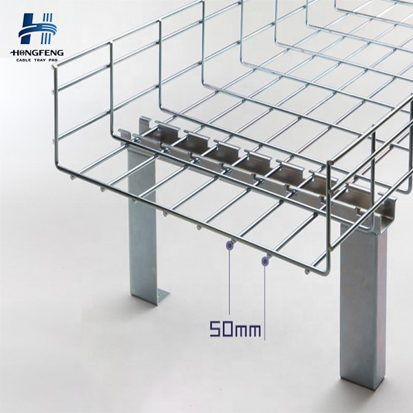 Sustainable Recyclable Steel Cable Basket Wire Mesh Cable Trayfor Leed Certified Green Buildings
