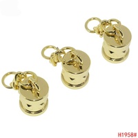 Perles à sertir en métal avec gland, embouts et fermoirs pour la fabrication de sacs, colliers et accessoires de bijoux faits main, personnalisables