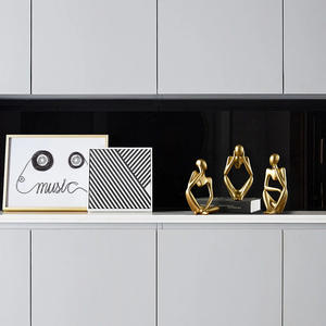Moderne Minimalistische Denker Lichte Luxe Decoraties Mini Abstracte Menselijke Beeldhouwkunst Thuis Desktop Speciale Geschenken Hars Ambachten - Product Image 4