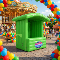Stand de billetterie gonflable OEM/ODM avec impression de logo, poste de billetterie portable pour carnaval, stand de concession pour salon professionnel