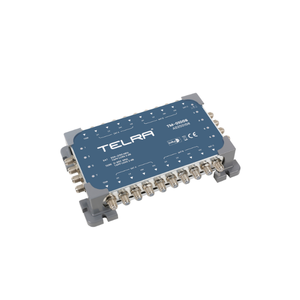Telra TM-01008 Multiconmutador de TV Satelital Profesional 10x8 para 2 Satélites, en Cascada, 8 Salidas, Metálico, 12V, Receptor SMATV para Hotel y Apartamento - Product Image 1