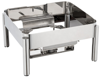 Plateaux chauffants électriques en acier inoxydable pour chauffe-plats 6L avec charnière amortissante chauffe-plats pour buffet