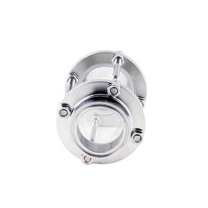 Accesorios Sanitarios para Lácteos de Acero Inoxidable 304 <span class=keywords><strong>316</strong></span> de Grado Alimenticio, Pulido Ligero, con Tres Clips, Vidrio de Observación, Tubular, Flujo en Línea, Líquido - Product Image 2
