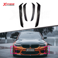 Kit d'amélioration des canards latéraux de pare-chocs avant en fibre de carbone sèche XTREME pour BMW F90 M5 G30 G31 530i 540i M550i 2017-2020