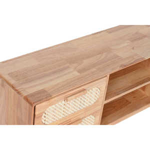 <b>TV</b> UNIT RUBBERWOOD RATTAN 120X30X48 NATURAL - Product Image 4