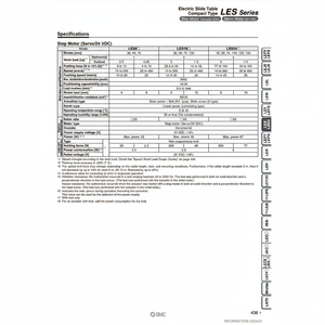 Table coulissante électrique LES16LK-50-S5CP18 pneumatique SMC - Product Image 1