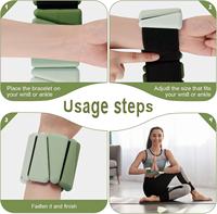 Poids réglables en silicone Kepler pour poignets et chevilles, pour exercices de Pilates, pour femmes