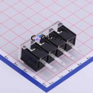 KF48H-9.5-4P Barrier Terminal Block Through hole Component (THT),P=9.5mm Connector With Cover Plate 9.5mm 1x4P Straight Pin - Product Image 2