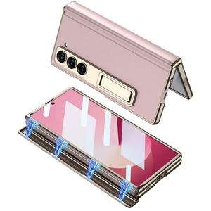 Fundas de teléfono móvil de cuero PU de galvanoplastia de lujo <span class=keywords><strong>para</strong></span> <span class=keywords><strong>Samsung</strong></span> Z Fold 7 6 con soporte oculto Protector de pantalla <span class=keywords><strong>a</strong></span> prueba de golpes - Product Image 3